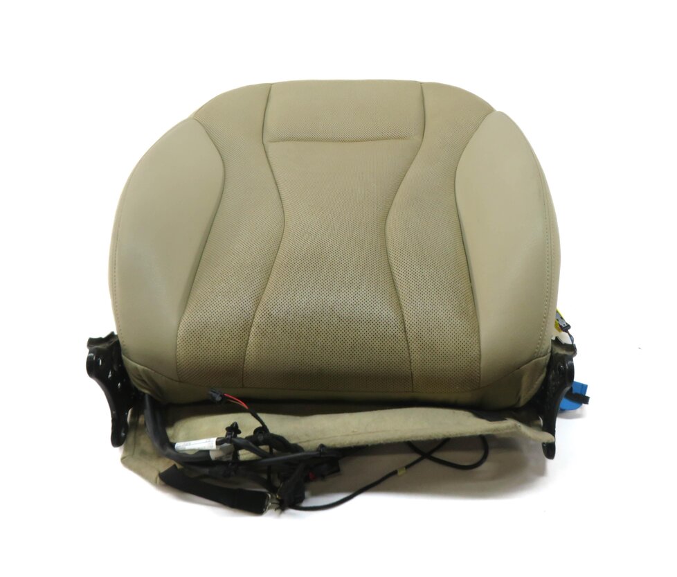2017-2020 AUDI Q7 (4M) PASSENGER UPPER TOP HEATED VENTED SEAT CUSHION (BEIGE)