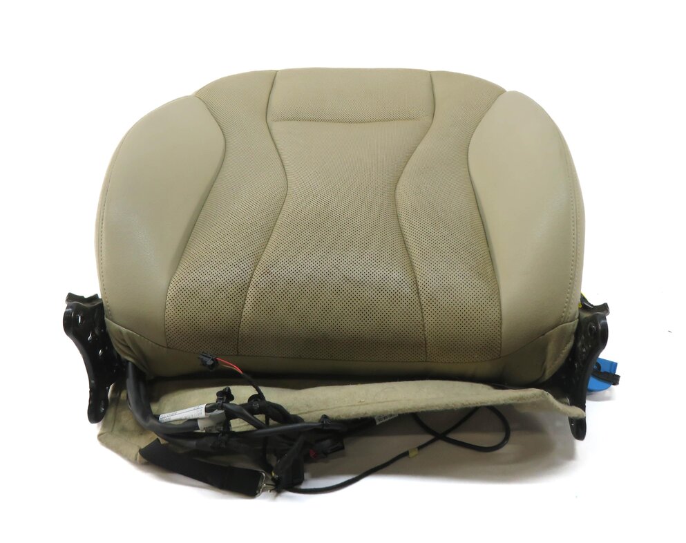 Thumbnail 2: 2017-2020 AUDI Q7 (4M) PASSENGER UPPER TOP HEATED VENTED SEAT CUSHION (BEIGE)