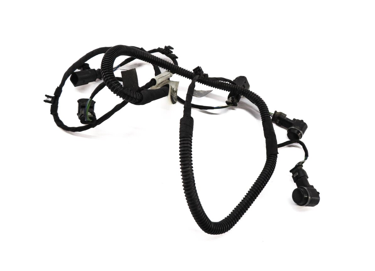 2013 PORSCHE CAYENNE (958) REAR PDC PARK DISTANCE SENSOR SET w/ HARNESS (BLACK)
