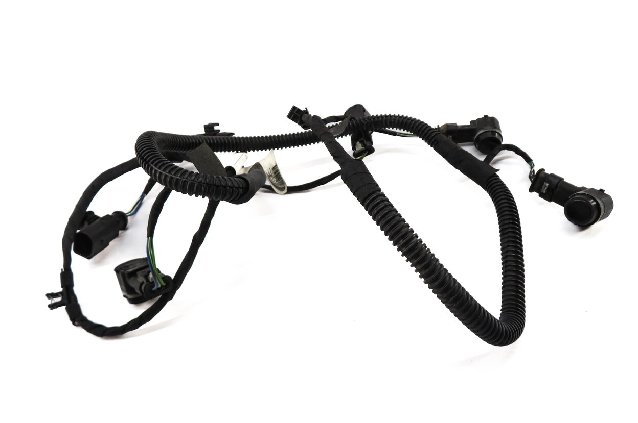 Thumbnail 2: 2013 PORSCHE CAYENNE (958) REAR PDC PARK DISTANCE SENSOR SET w/ HARNESS (BLACK)