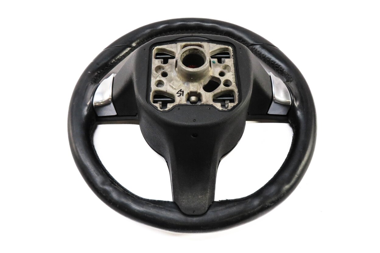 Thumbnail 6: 2010-2016 PORSCHE CAYENNE (958) 3-SPOKE STEERING WHEEL w/ SWITCHES (BLACK)