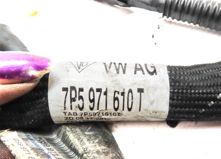 Thumbnail 11: 13 PORSCHE CAYENNE (958) 3.0L DIESEL (MCN.RB) ENGINE MOTOR WIRE WIRING HARNESS