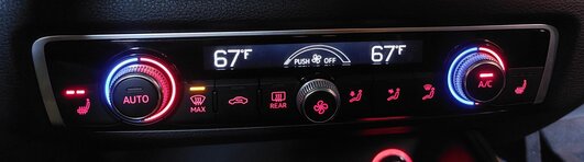 Thumbnail 2: 2015-2018 AUDI A3 S3 (8V) FRONT DUAL ZONE HEATER A/C TEMPERATURE CONTROL PANEL