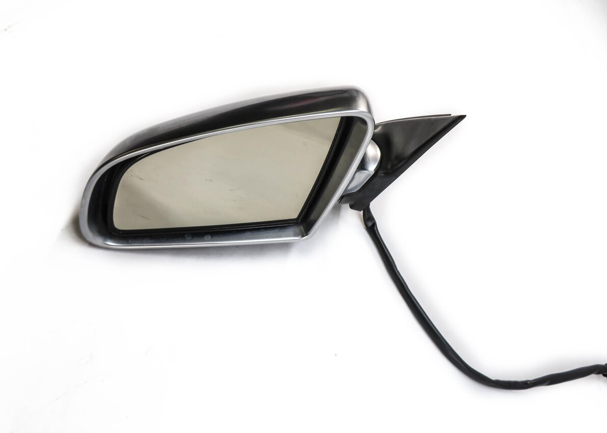 2004-2005 AUDI S4 (B6 8E) LEFT DRIVER PFOLD HEATED AUTODIM DOOR MIRROR ALUMINUM