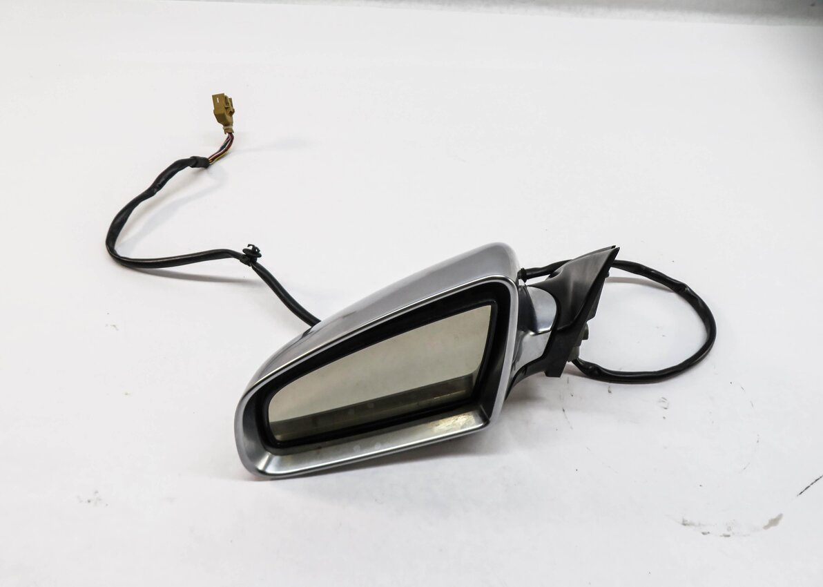 Thumbnail 2: 2004-2005 AUDI S4 (B6 8E) LEFT DRIVER PFOLD HEATED AUTODIM DOOR MIRROR ALUMINUM