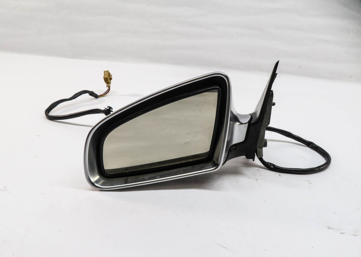 Thumbnail 3: 2004-2005 AUDI S4 (B6 8E) LEFT DRIVER PFOLD HEATED AUTODIM DOOR MIRROR ALUMINUM