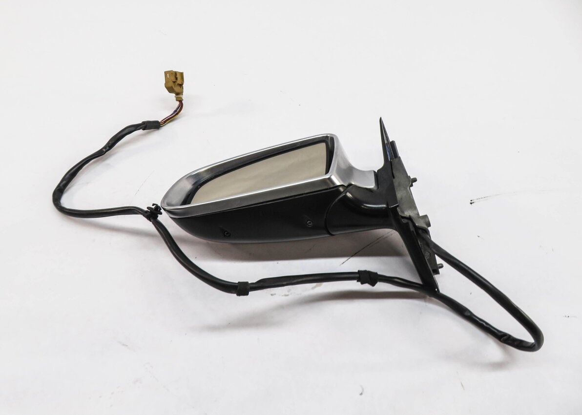 Thumbnail 4: 2004-2005 AUDI S4 (B6 8E) LEFT DRIVER PFOLD HEATED AUTODIM DOOR MIRROR ALUMINUM