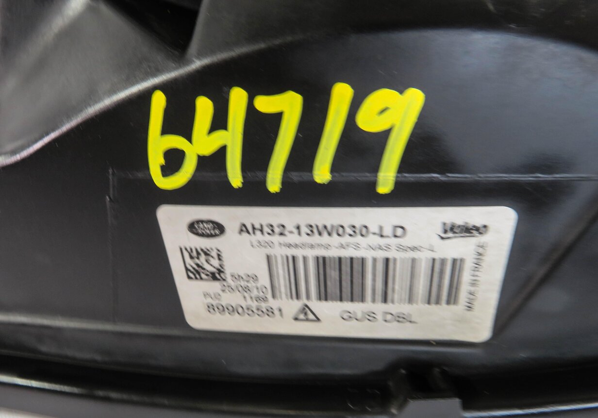 Thumbnail 6: 2010-2011 RANGE ROVER SPORT (L320) LEFT DRIVER HID ADAPTIVE XENON HEADLIGHT LAMP