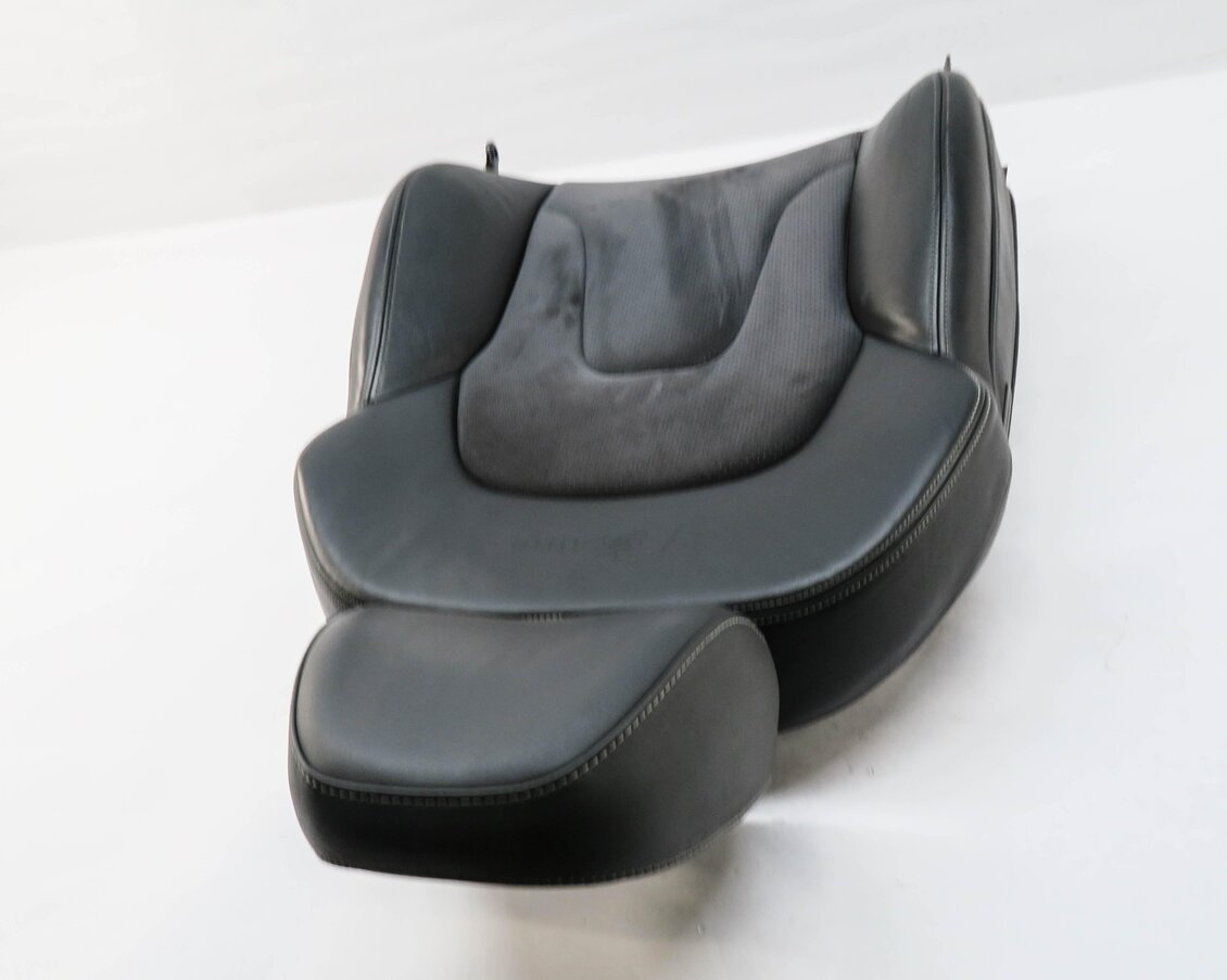 Thumbnail 3: 2009 AUDI A4 (B8 8K) PASSENGER UPPER TOP HEATED SPORT SEAT CUSHION BLACK SILVER