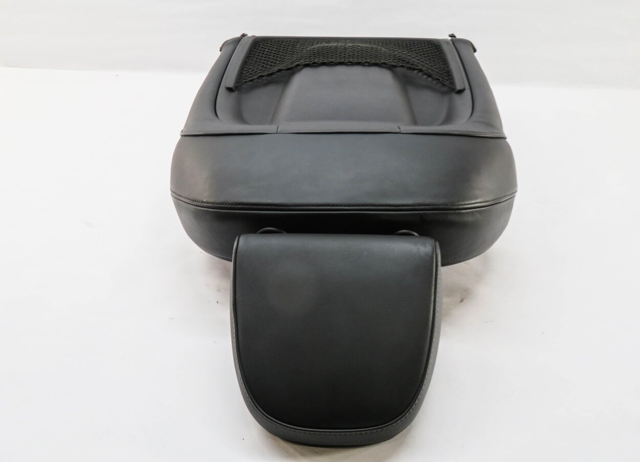 Thumbnail 5: 2009 AUDI A4 (B8 8K) PASSENGER UPPER TOP HEATED SPORT SEAT CUSHION BLACK SILVER