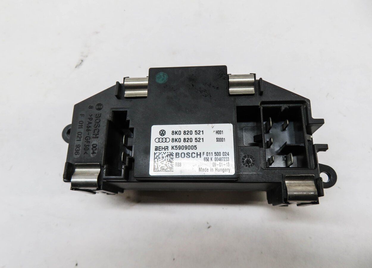 Thumbnail 3: 2009 AUDI A4 (B8 8K) FRONT HEATER A/C BLOWER MOTOR RESISTOR