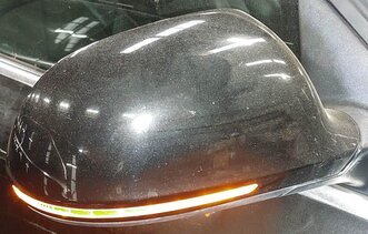Thumbnail 2: 2009 AUDI A4 (B8 8K) SDN / WGN - RIGHT HEATED MEMORY AUTODIM DOOR MIRROR (BLACK)