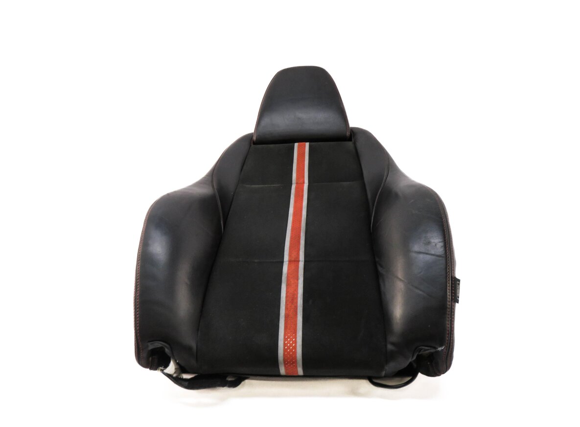 2009-2016 BMW Z4 (E89) LEFT DRIVER UPPER TOP SPORT SEAT CUSHION (BLACK / ORANGE)