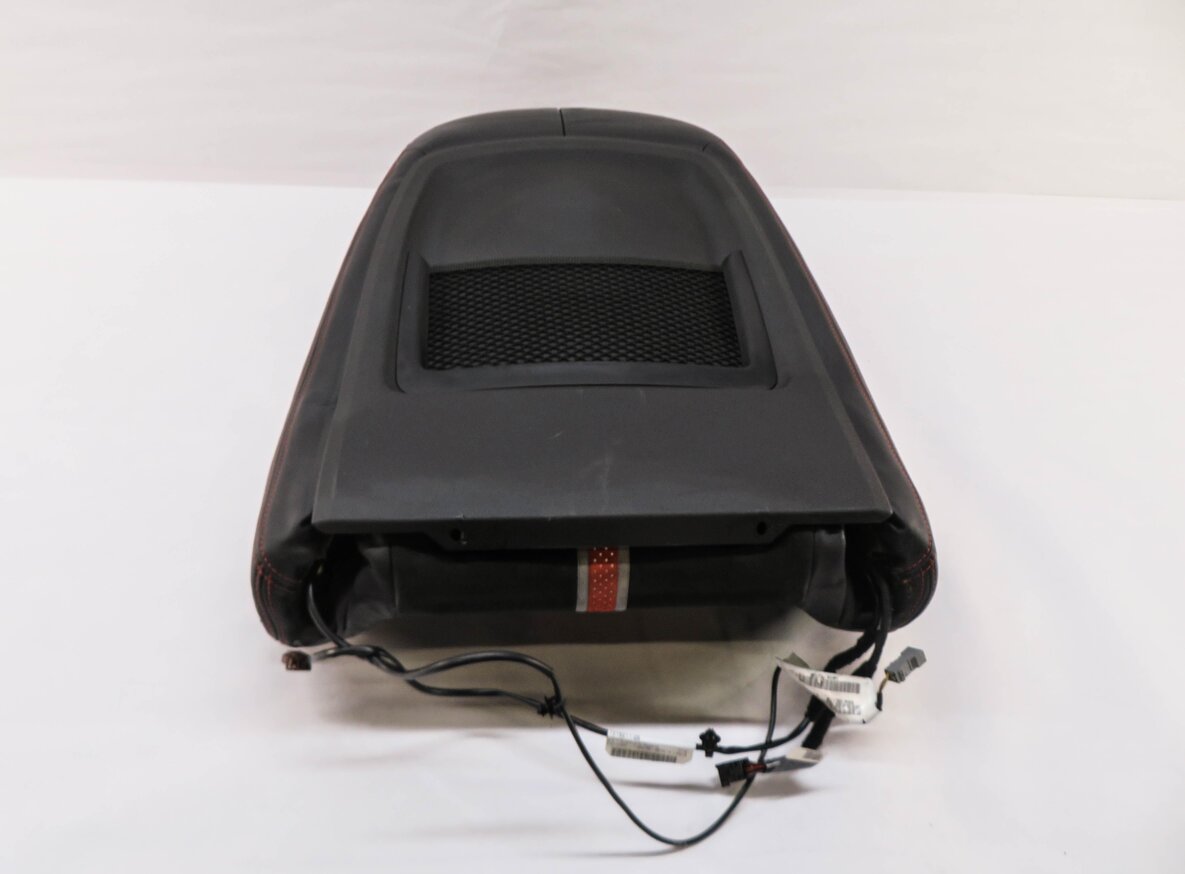 Thumbnail 4: 2009-2016 BMW Z4 (E89) LEFT DRIVER UPPER TOP SPORT SEAT CUSHION (BLACK / ORANGE)