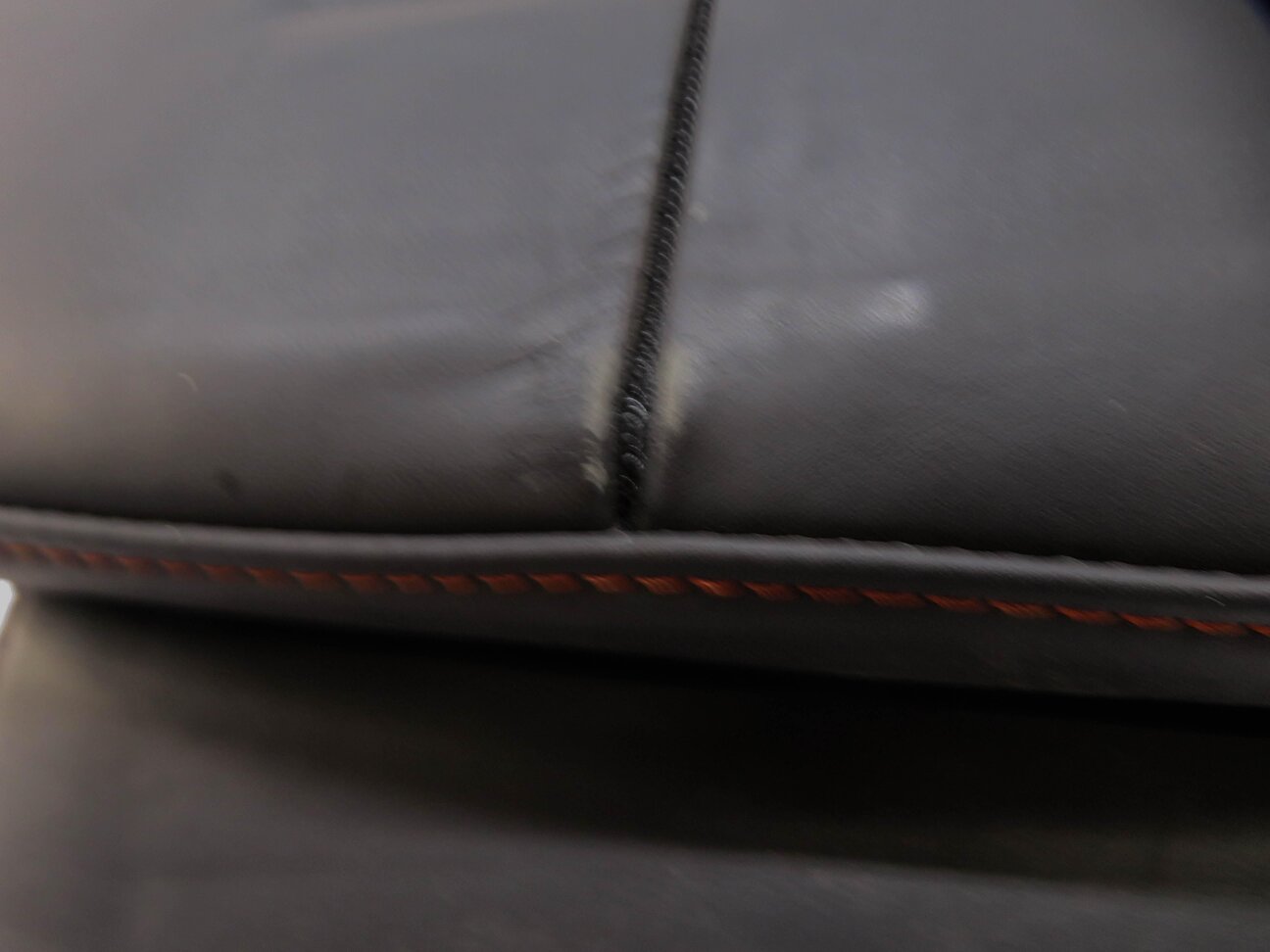 Thumbnail 6: 2009-2016 BMW Z4 (E89) LEFT DRIVER UPPER TOP SPORT SEAT CUSHION (BLACK / ORANGE)