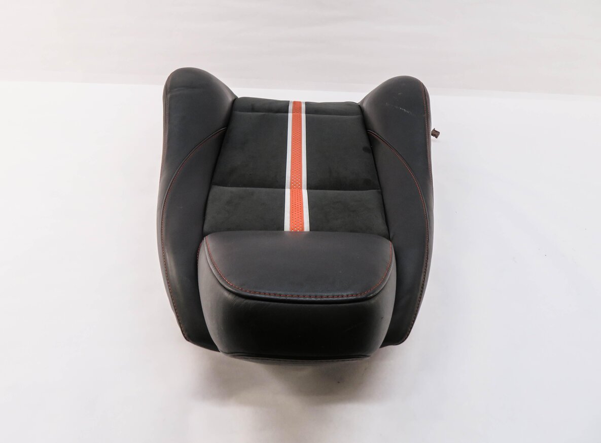 Thumbnail 2: 2009-2016 BMW Z4 (E89) PASSENGER UPPER TOP SPORT SEAT CUSHION (BLACK / ORANGE)