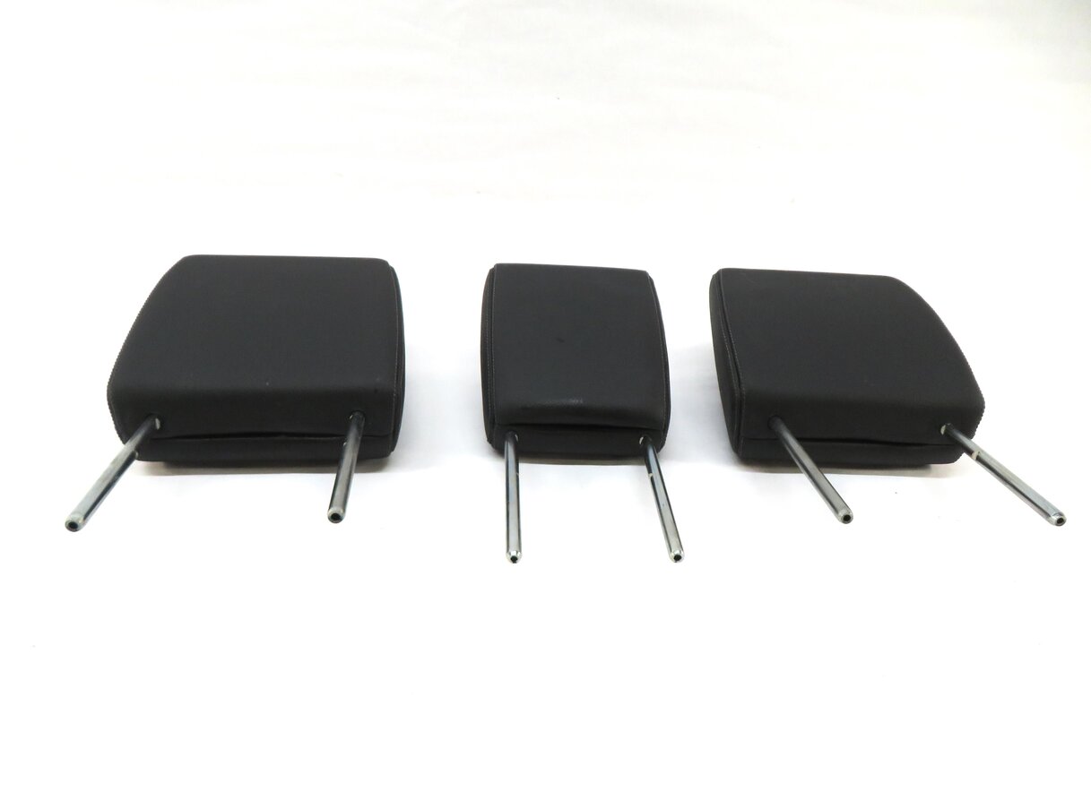 Thumbnail 2: 12 LAND ROVER LR4 REAR SECOND ROW LEFT RIGHT CENTER HEADREST EBONY BLACK LEATHER