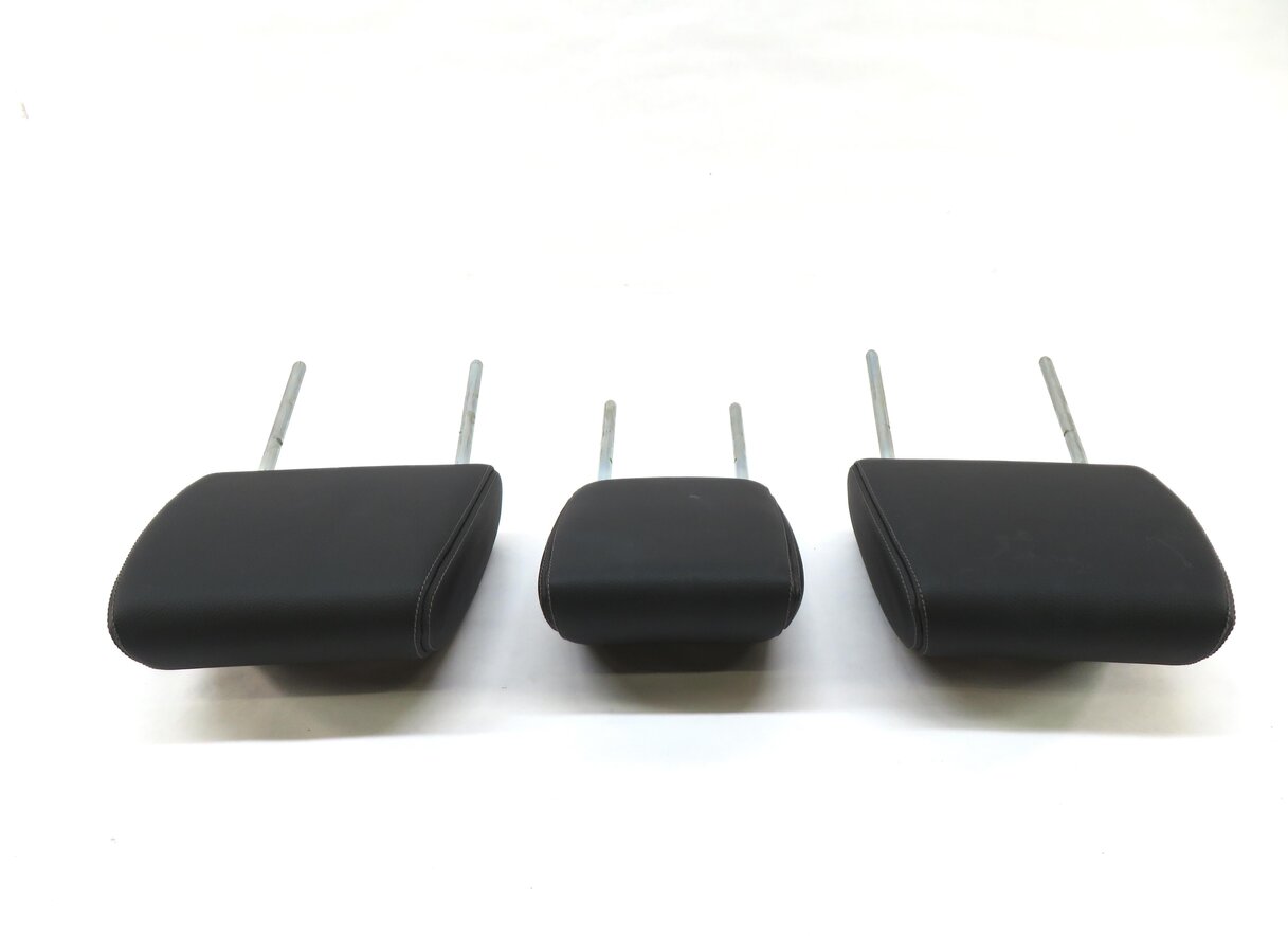 Thumbnail 3: 12 LAND ROVER LR4 REAR SECOND ROW LEFT RIGHT CENTER HEADREST EBONY BLACK LEATHER
