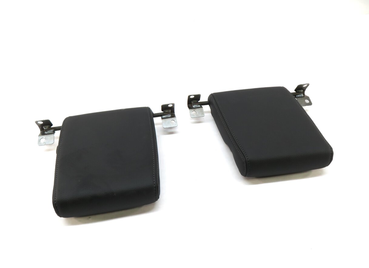 Thumbnail 1: 12 LAND ROVER LR4 REAR 3RD ROW LEFT RIGHT SEAT HEADREST SET EBONY BLACK LEATHER
