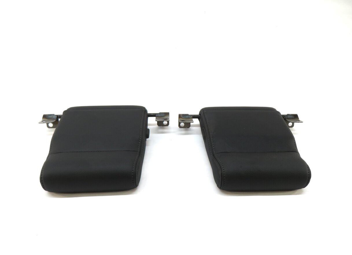 Thumbnail 4: 12 LAND ROVER LR4 REAR 3RD ROW LEFT RIGHT SEAT HEADREST SET EBONY BLACK LEATHER
