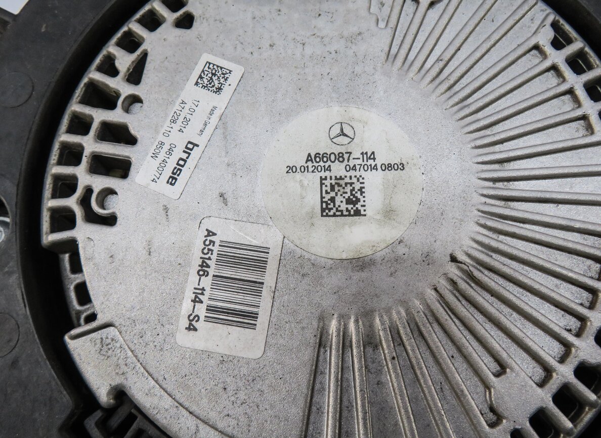 Thumbnail 6: 13-19 MERCEDES GL350 GL450 GL550 GLE ML250 ML400 ML550 (W166 X166) COOLING FAN