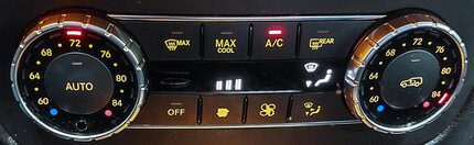 Thumbnail 2: 14-17 MERCEDES GL350 GL450 GLS350 GLS450 (X166) FRONT TEMPERATURE CONTROL PANEL