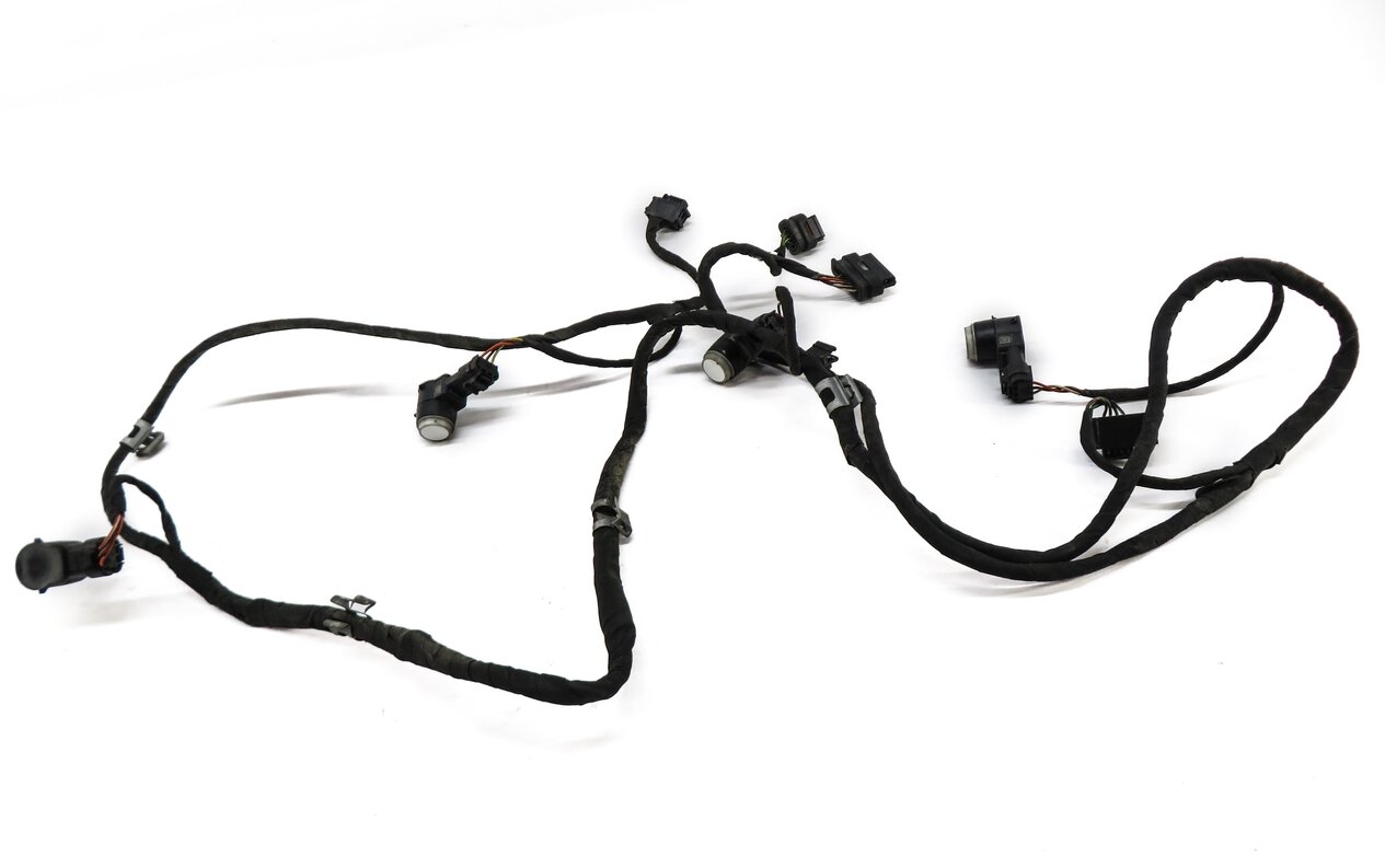 Thumbnail 2: 2014 MERCEDES GL450 (X166) REAR PDC PARK DISTANCE SENSOR SET w/ HARNESS (WHITE)