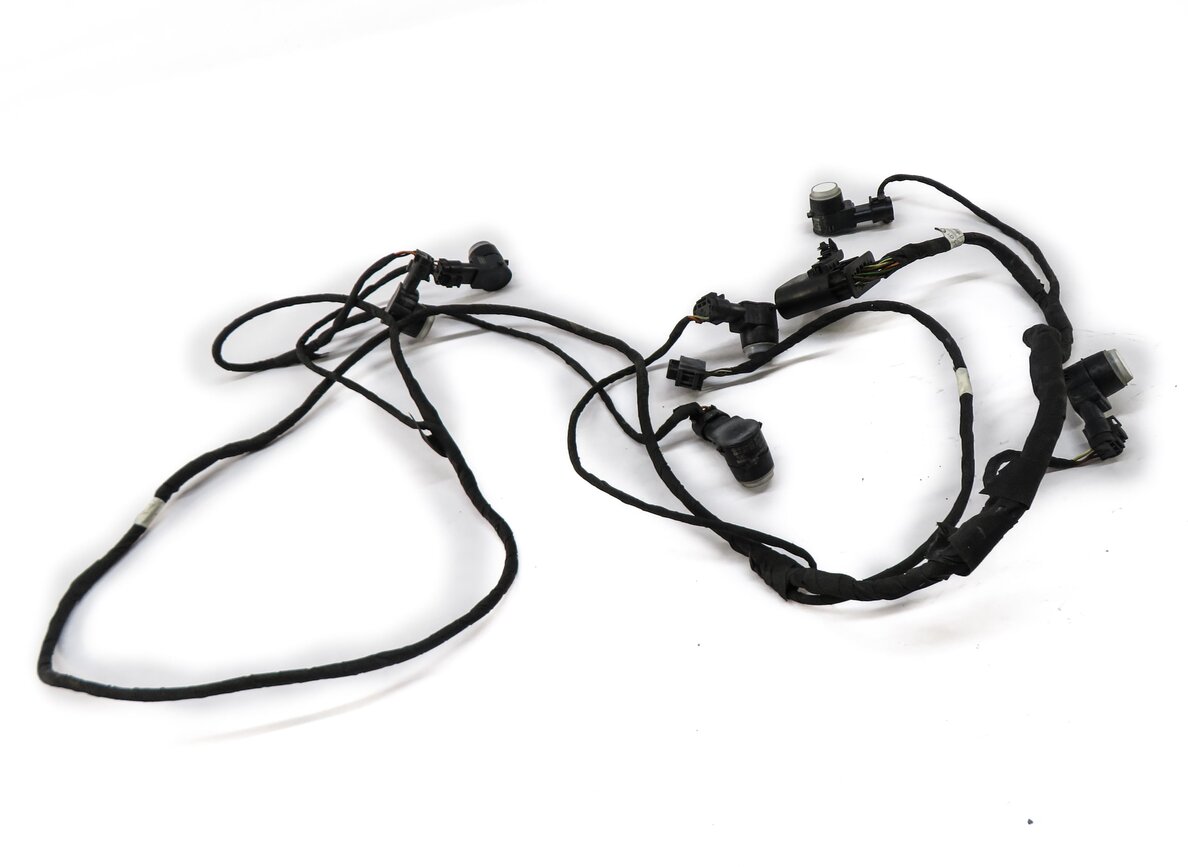 Thumbnail 2: 2014 MERCEDES GL450 (X166) FRONT PDC PARK DISTANCE SENSOR SET w/ HARNESS (WHITE)