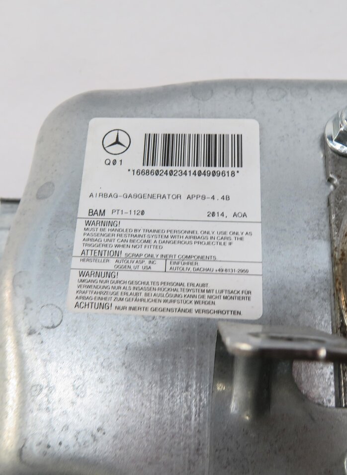 Thumbnail 4: 12-19 MERCEDES GL350 GL450 GL550 ML350 ML550 (W166 X166) PASSENGER DASH AIRBAG