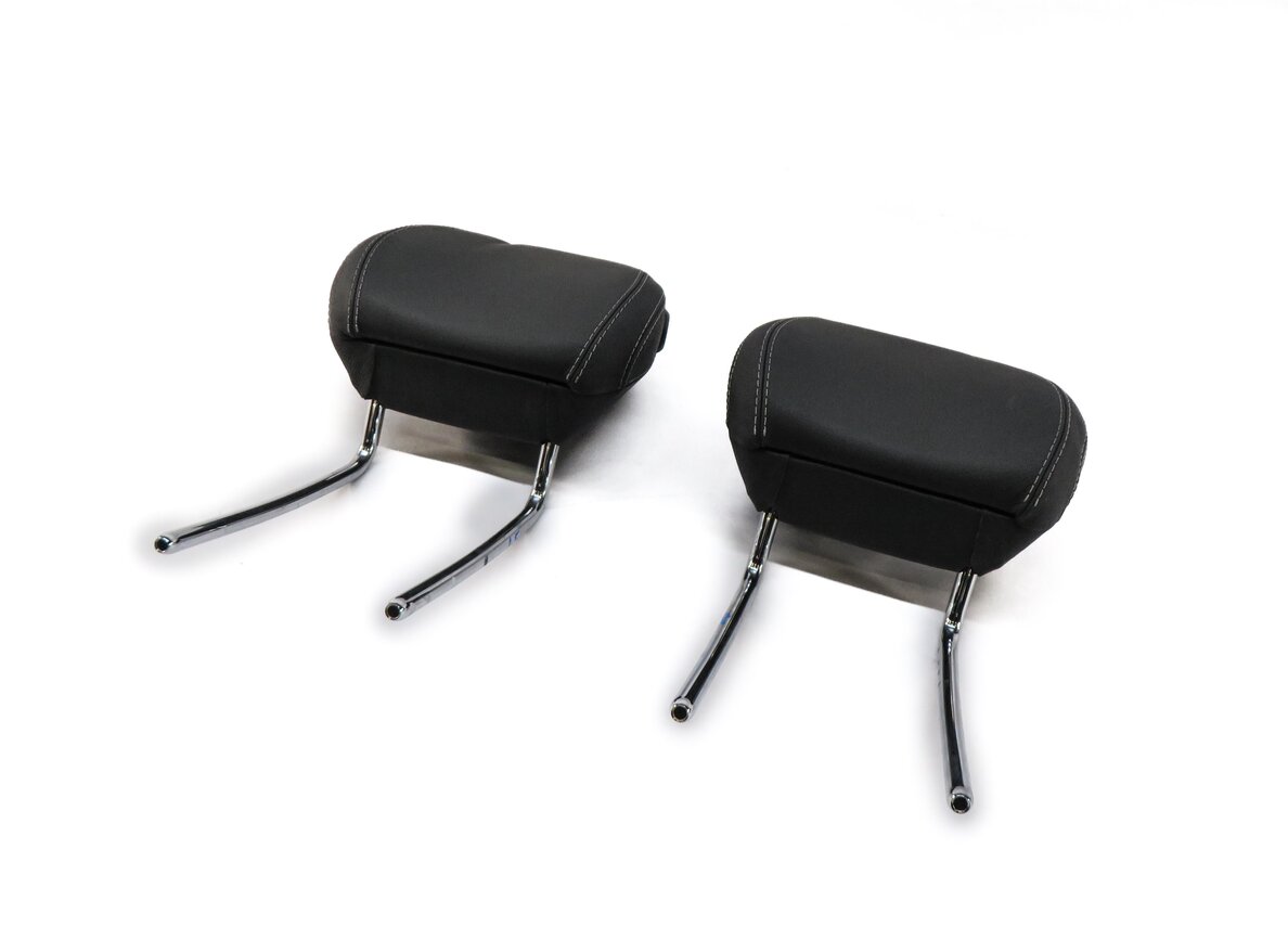 2014 MERCEDES GL450 (X166) FRONT LEFT & RIGHT SEAT HEADREST SET (BLACK LEATHER)