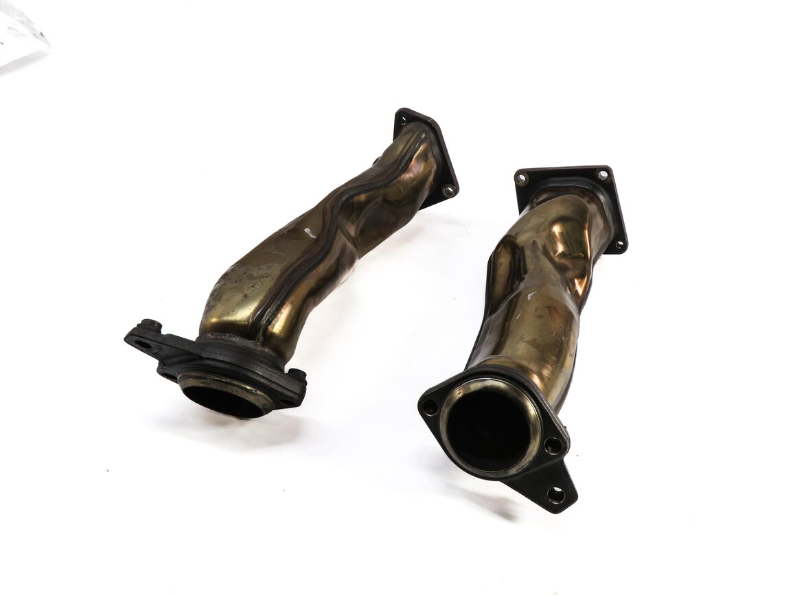 2014 MERCEDES GL450 (X166) 4.6L M278 V8 ENGINE TURBOCHARGER EXHAUST PIPE SET-2