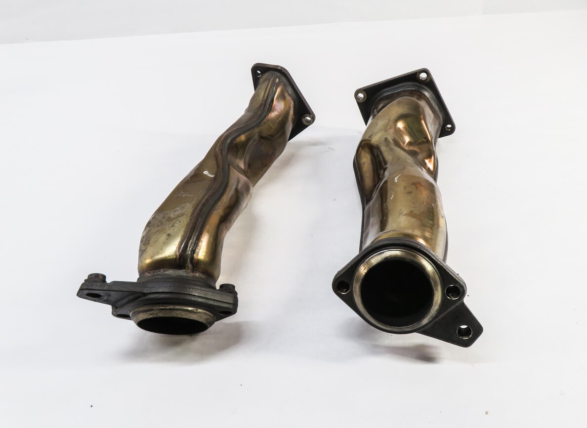 Thumbnail 2: 2014 MERCEDES GL450 (X166) 4.6L M278 V8 ENGINE TURBOCHARGER EXHAUST PIPE SET-2