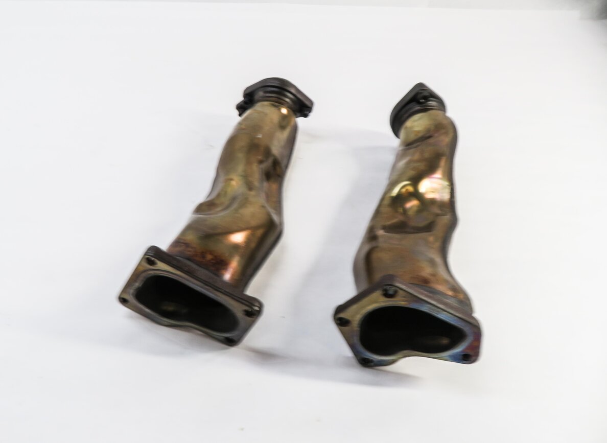 Thumbnail 3: 2014 MERCEDES GL450 (X166) 4.6L M278 V8 ENGINE TURBOCHARGER EXHAUST PIPE SET-2