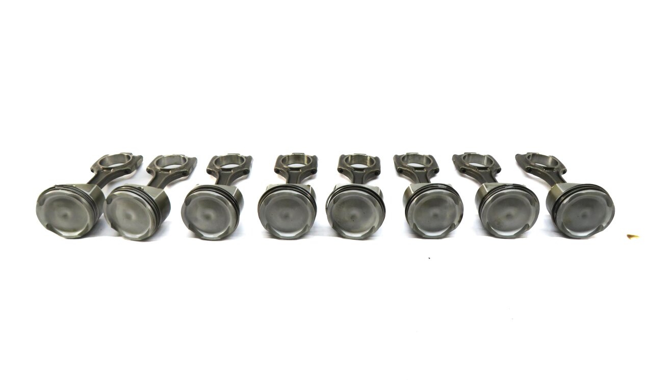 03-06 PORSCHE CAYENNE 955 4.5L TURBO TURBOCHARGED PISTON & CONNECTING ROD SET/8