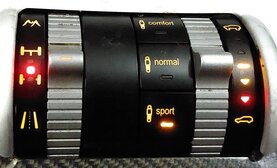 Thumbnail 2: 2006 PORSCHE CAYENNE (955) SUSPENSION TERRAIN TRACTION CONTROL SWITCH 7L5941435F