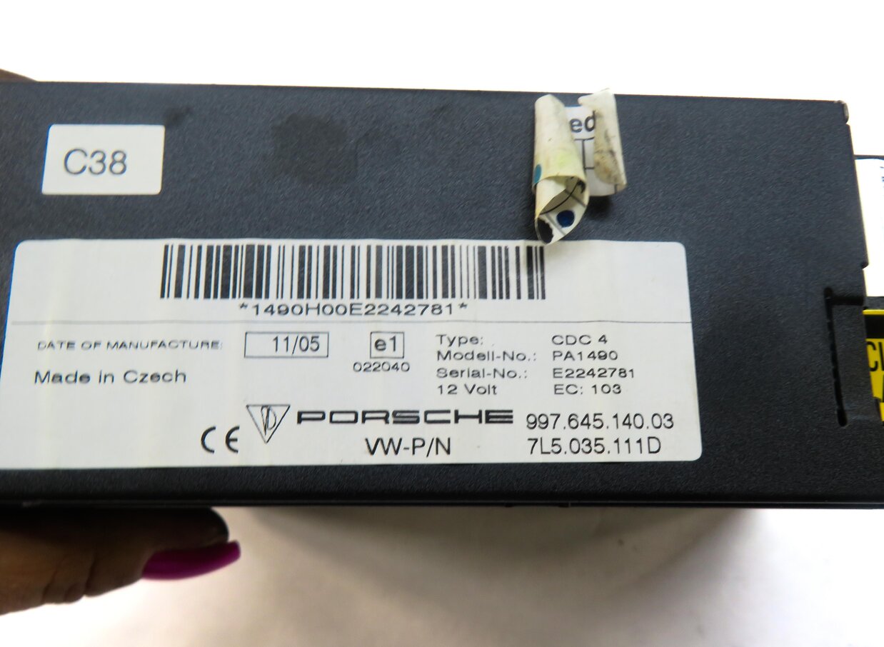 Thumbnail 5: 05-10 PORSCHE 911 BOXSTER CAYENNE 955 957 987 997 RADIO STEREO CD 6 DISC CHANGER