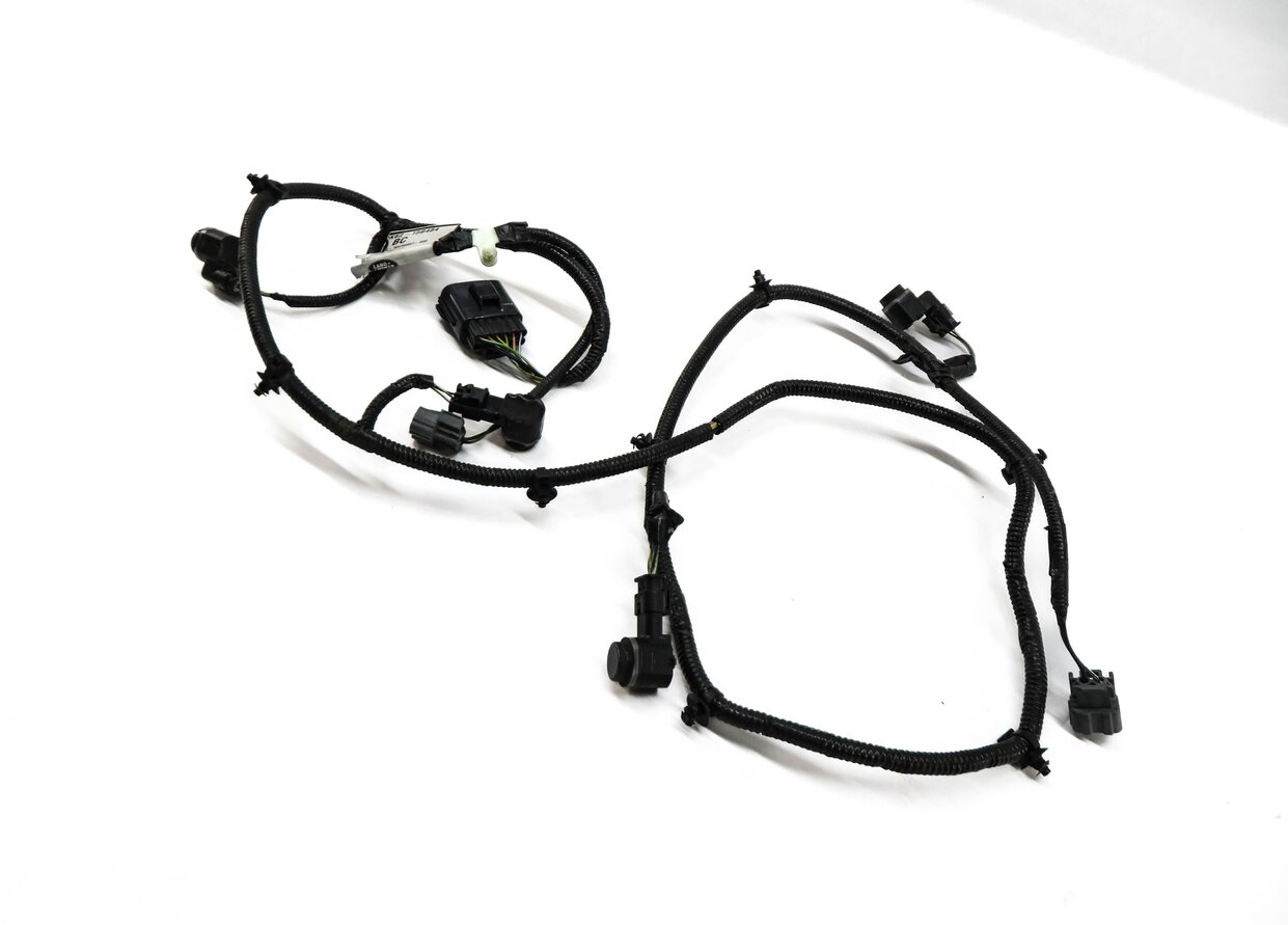 2014 RANGE ROVER SPORT (L494) REAR PDC PARK DISTANCE SENSOR SET w/ HARNESS BLACK