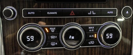 Thumbnail 2: 2014-2015 RANGE ROVER SPORT (L405 L494) FRONT HEATER A/C TEMPERATURE CONTROL