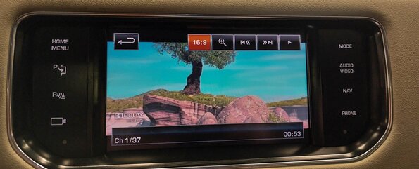 2014 RANGE ROVER SPORT (L494) GPS NAVIGATION MEDIA INFORMATION DISPLAY SCREEN