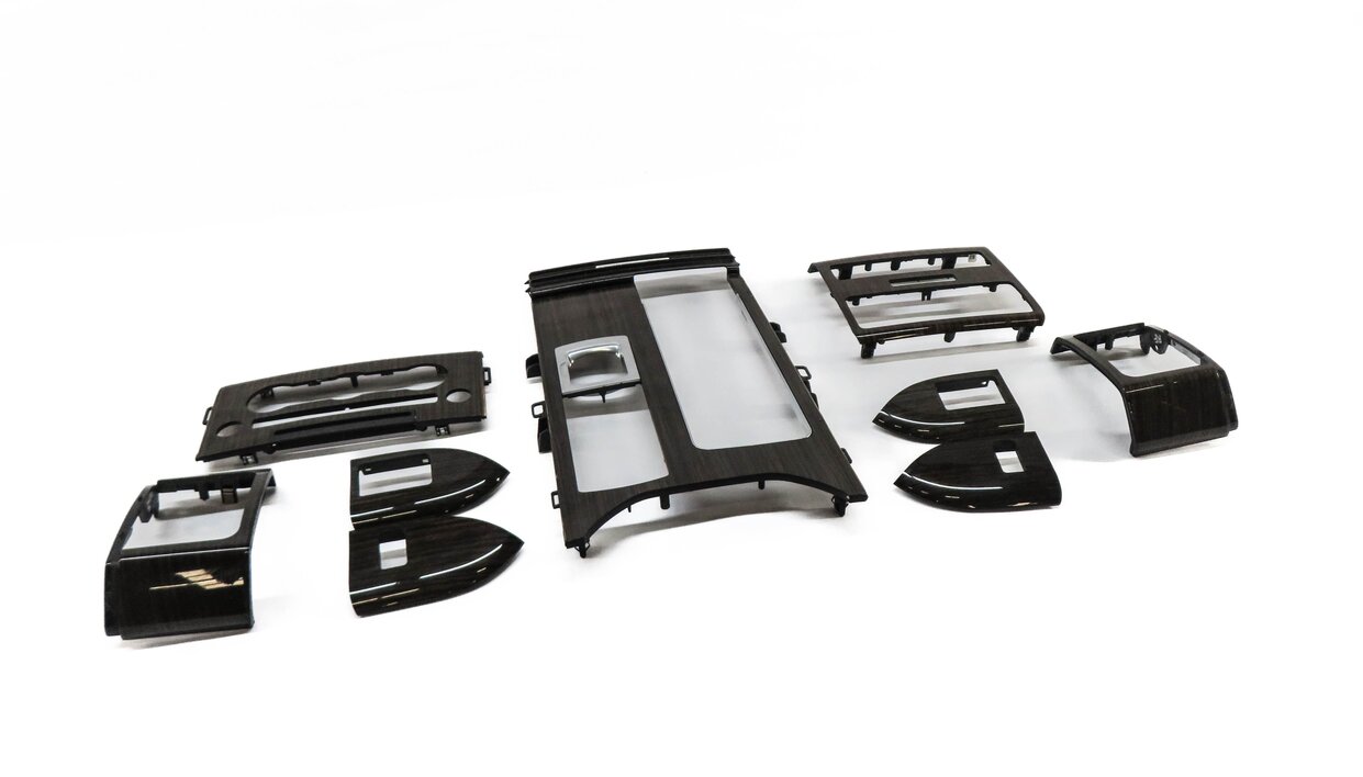 2014 RANGE ROVER SPORT (L494) DASH DOOR CONSOLE WOOD GRAIN TRIM SET (ZEBRANO)