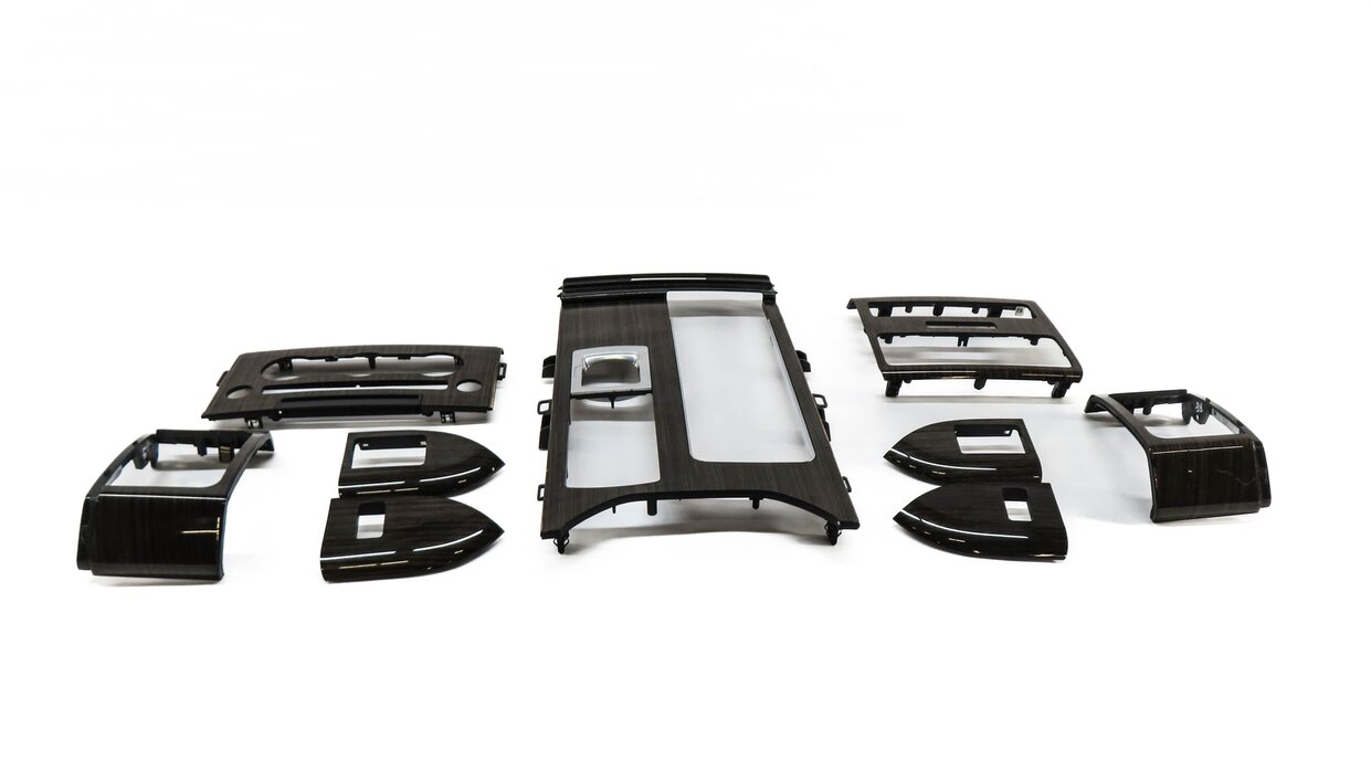 Thumbnail 9: 2014 RANGE ROVER SPORT (L494) DASH DOOR CONSOLE WOOD GRAIN TRIM SET (ZEBRANO)