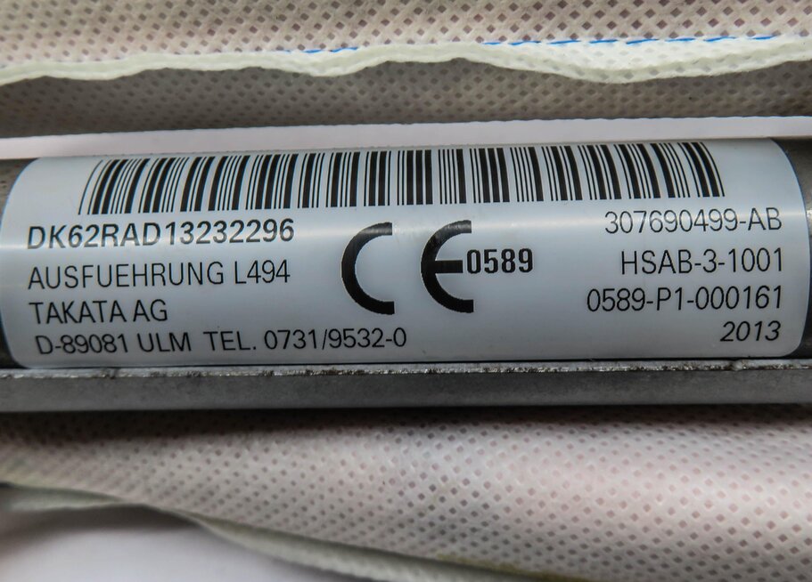 Thumbnail 5: 2014-2020 RANGE ROVER SPORT (L494) RIGHT PASSENGER SIDE CURTAIN AIRBAG AIR BAG