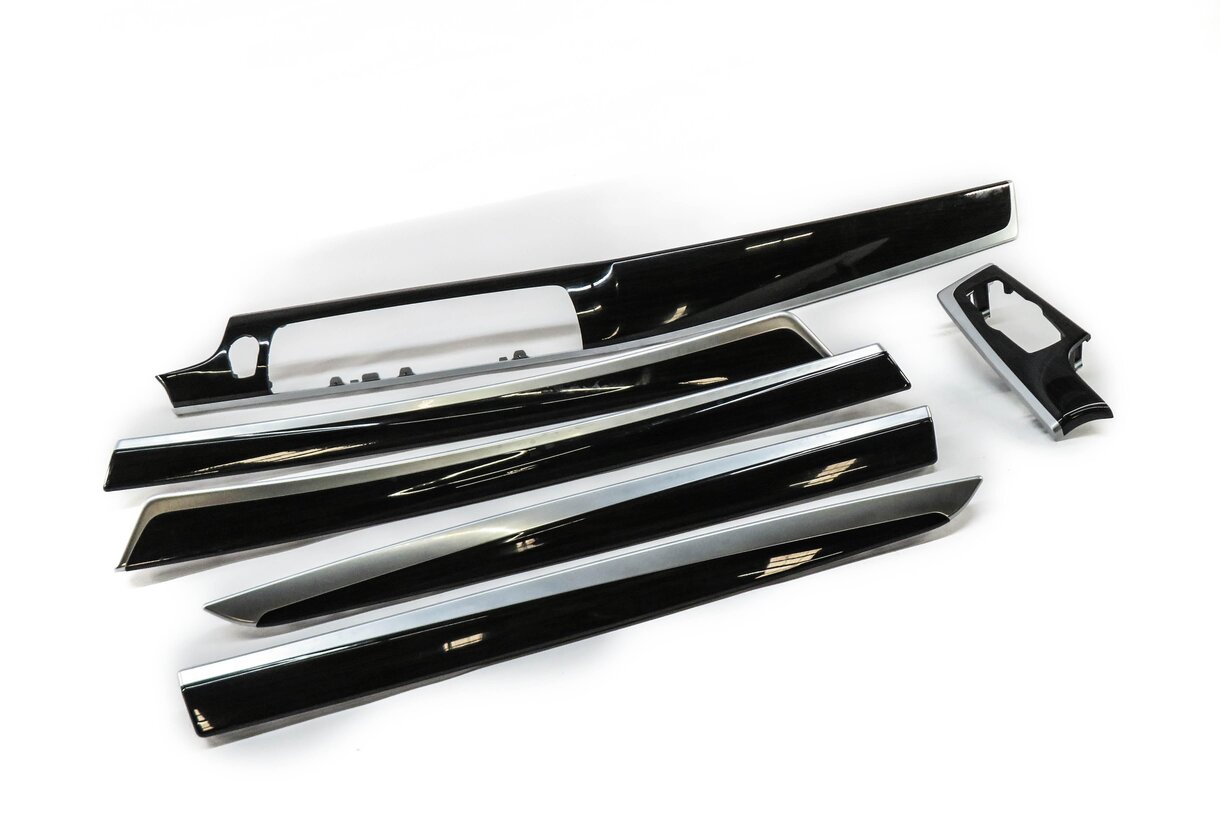 2013 BMW M5 ///M (F10) DASH DOOR CONSOLE WOOD TRIM SET (FINELINE ANTHRACITE)
