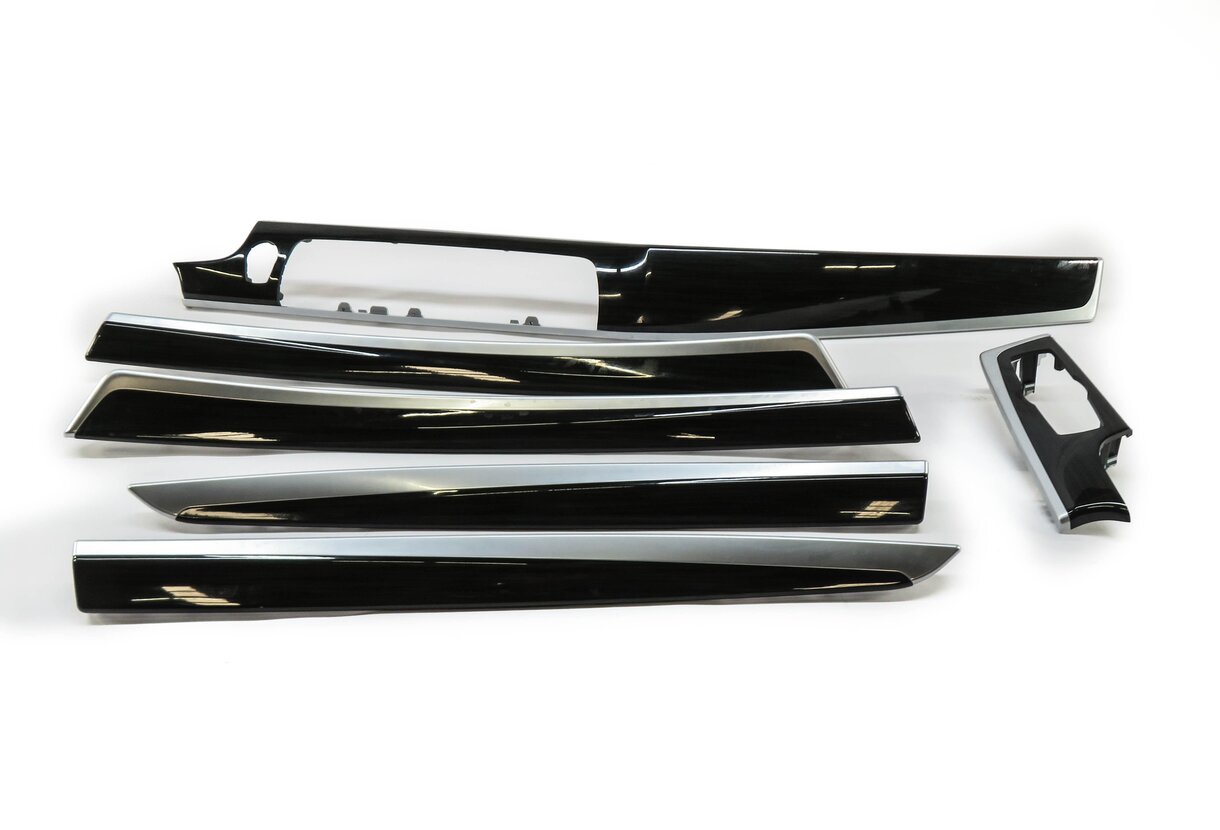 Thumbnail 2: 2013 BMW M5 ///M (F10) DASH DOOR CONSOLE WOOD TRIM SET (FINELINE ANTHRACITE)