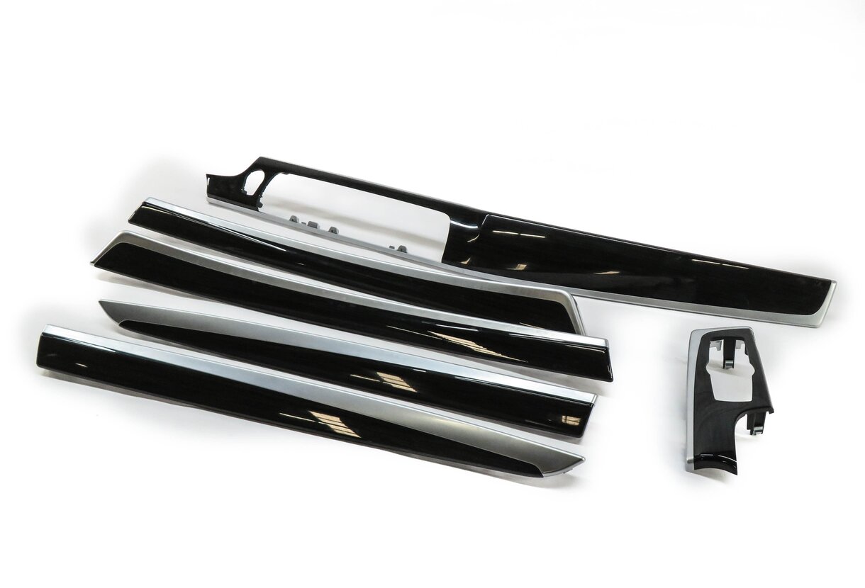 Thumbnail 3: 2013 BMW M5 ///M (F10) DASH DOOR CONSOLE WOOD TRIM SET (FINELINE ANTHRACITE)