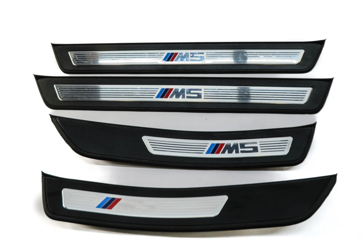 Thumbnail 3: 2013 BMW M5 ///M (F10) FRONT & REAR DOOR SILL SCUFF PANEL TRIM SET