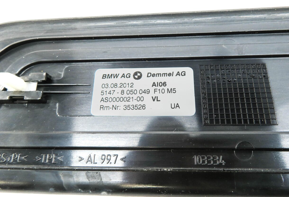 Thumbnail 6: 2013 BMW M5 ///M (F10) FRONT & REAR DOOR SILL SCUFF PANEL TRIM SET