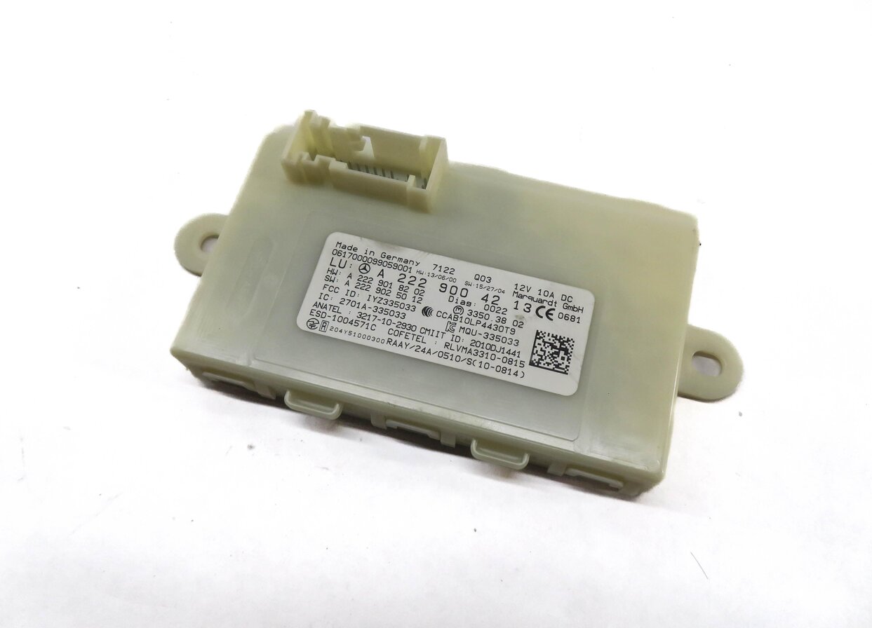 15-19 MERCEDES C300 C400 GLC300 S400 S550 S600 (W205 W222 X253) KEYLESS MODULE