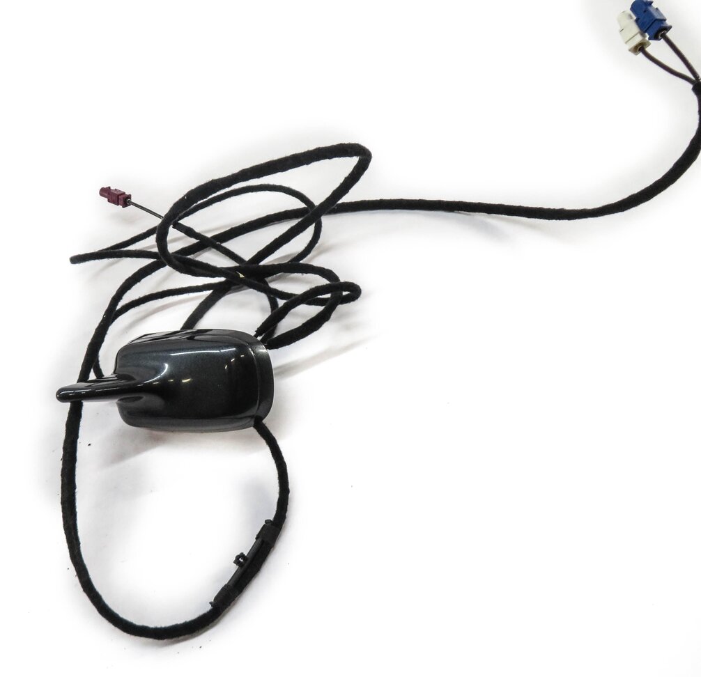 2010 AUDI A6 (C6) SHARK FIN ANTENNA w/ WIRE HARNESS (OYSTER GRAY METALLIC X1)