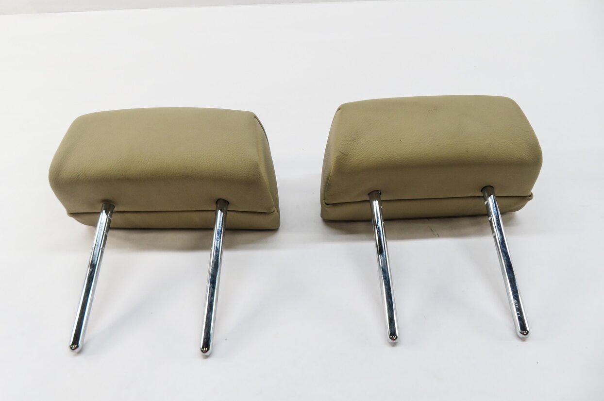 Thumbnail 5: 2012 BMW X5 (E70) LEFT & RIGHT REAR 2nd SECOND ROW SEAT HEADREST SET (BEIGE)